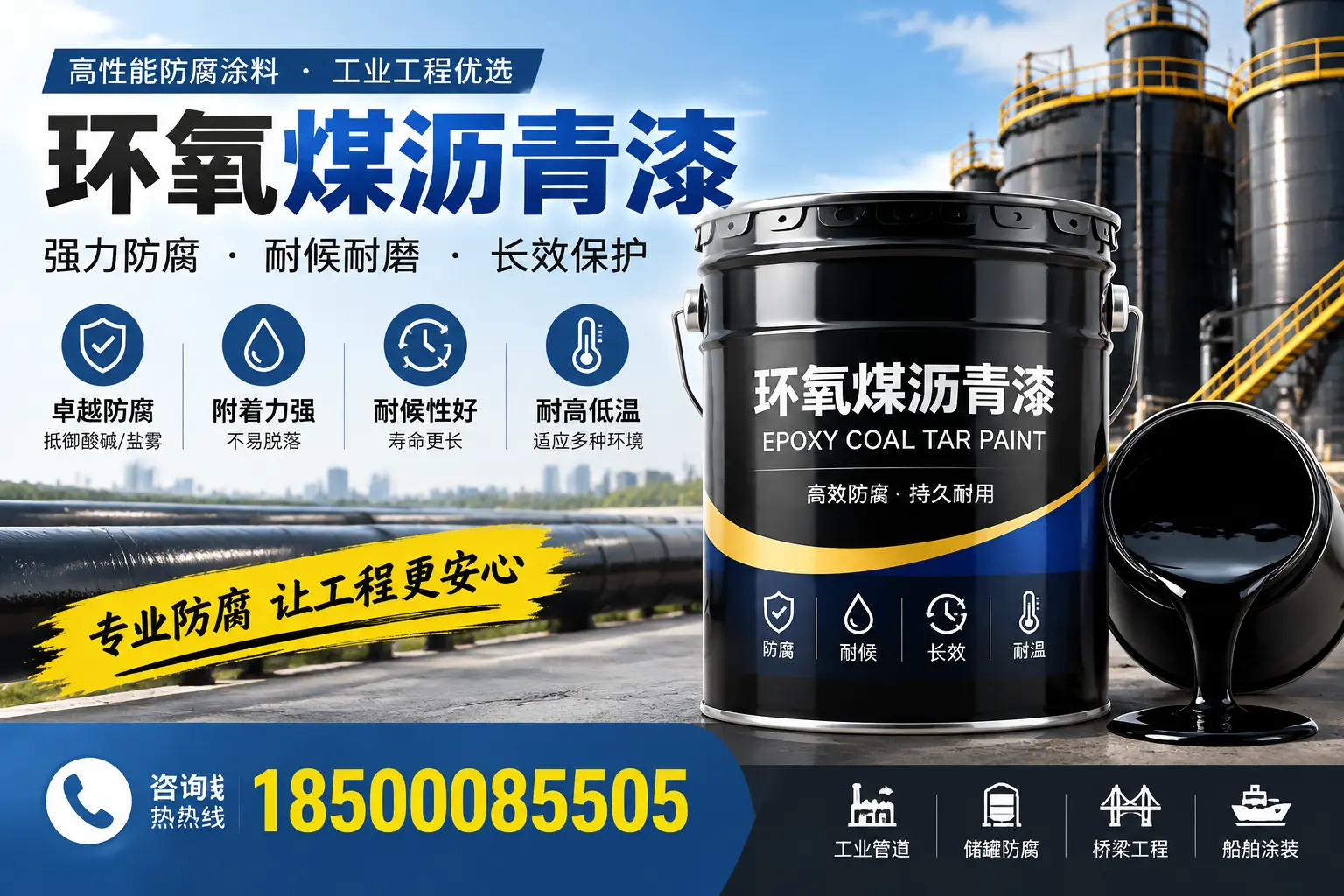 环氧煤沥青漆的施工方法与注意事项，确保在河源顺利完成